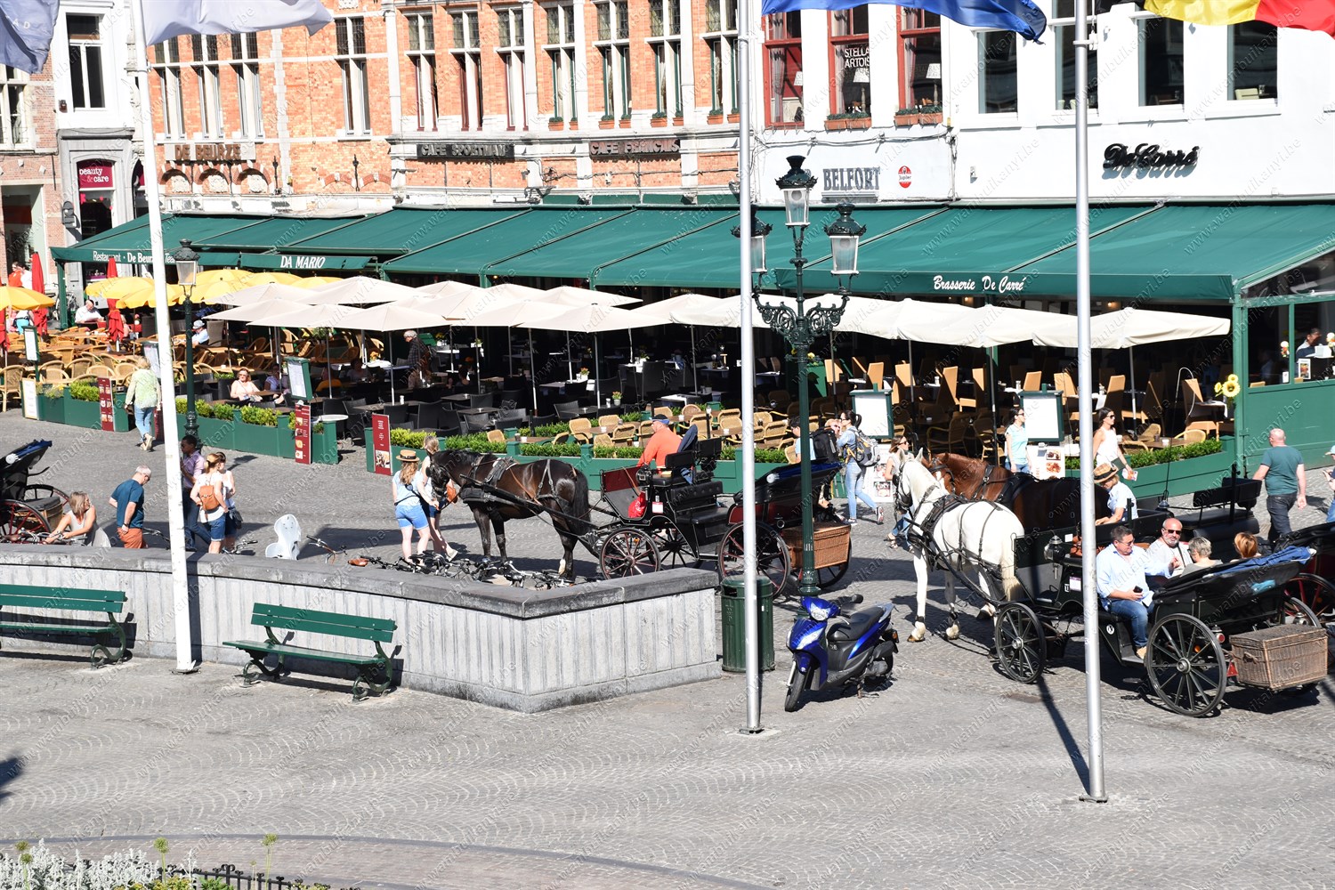 The market square in Bruges