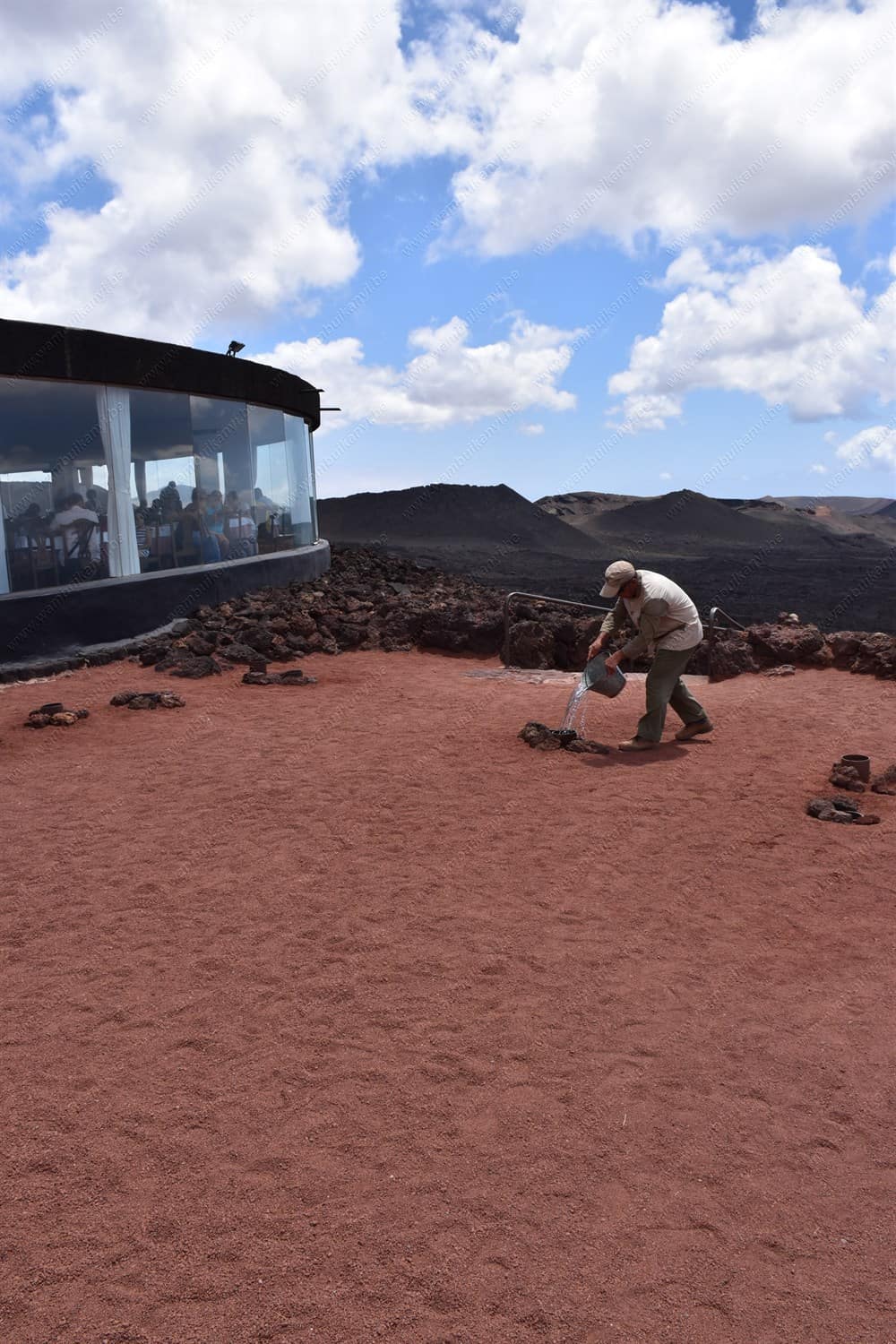 Geothermal Demonstration in The Fire Mountains Lanzarote 